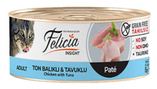 Felicia Tahılsız Ton Balıklı Tavuklu Kıyılmış 85 gr Kedi Maması kullananlar yorumlar